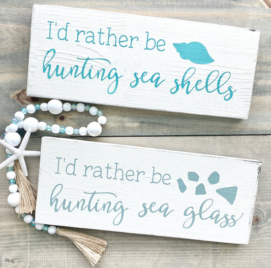 I'd rather be hunting sea shells. Sea shell decor, beach lover decor