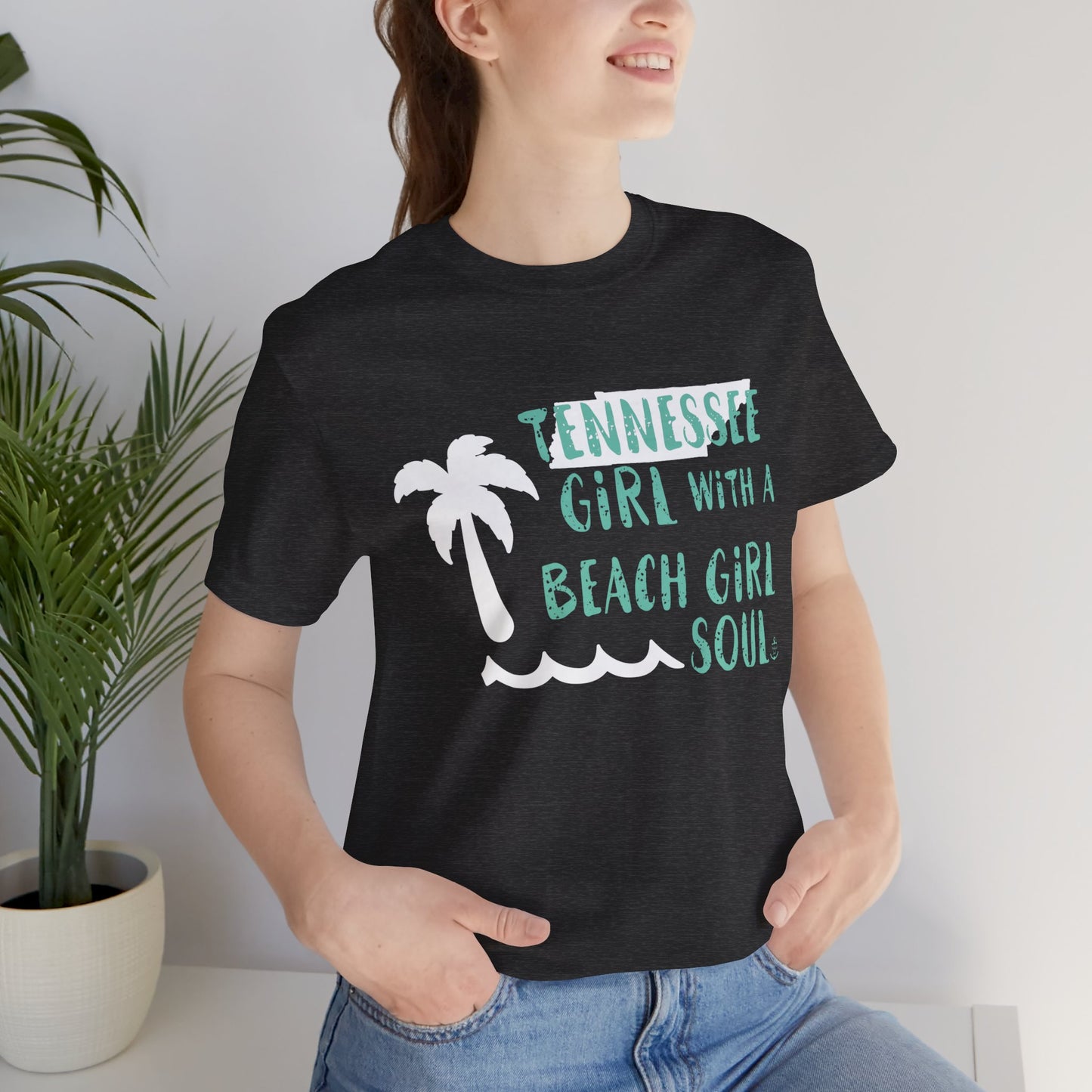 Tennessee girl tshirt, beach tshirt, beach girl, Christmas gift, tshirts for women, Anchored Soul Tshirt