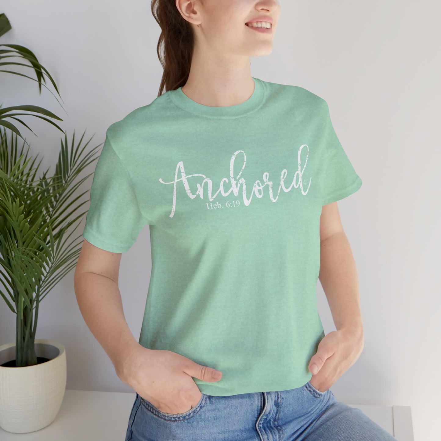 Anchored Distressed Tshirt, Hebrews 6:19 shirt for women, Anchored Soul Tshirt, We have this hope