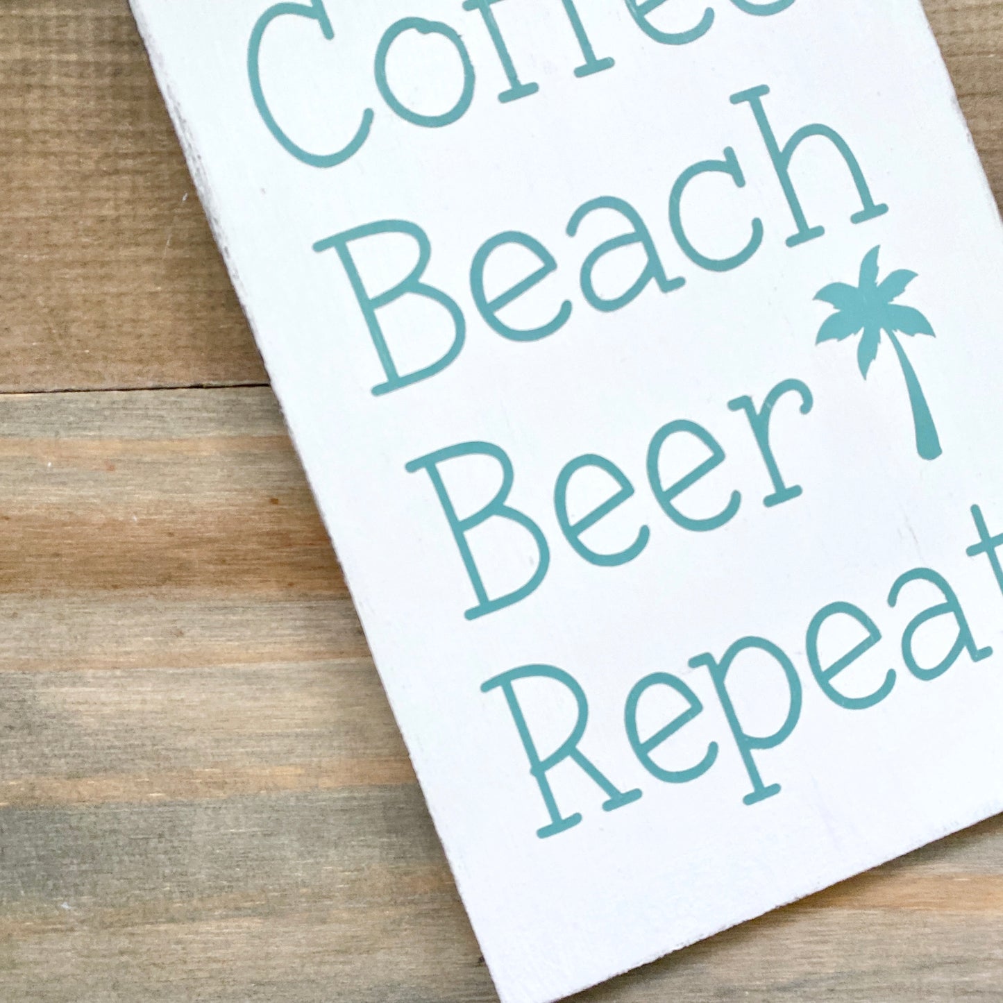 Coffee Beach Beer Repeat - Secret Sale Coastal home decor and inspiration for the beach lover, gifts from Anchoredsouldesigns