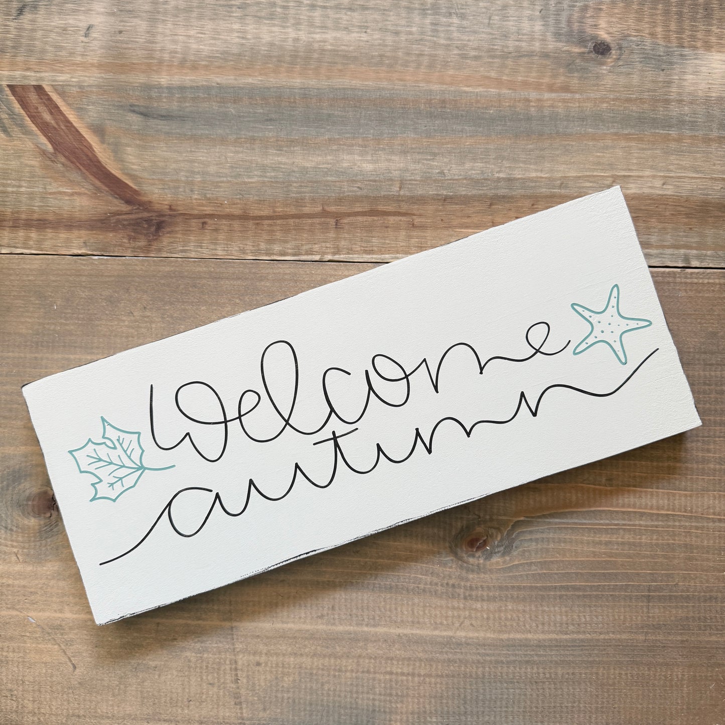 Welcome Autumn Beachy sign- LIMITED EDITION