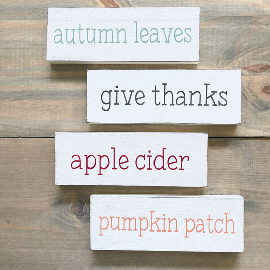 Custom Fall Quote Sign