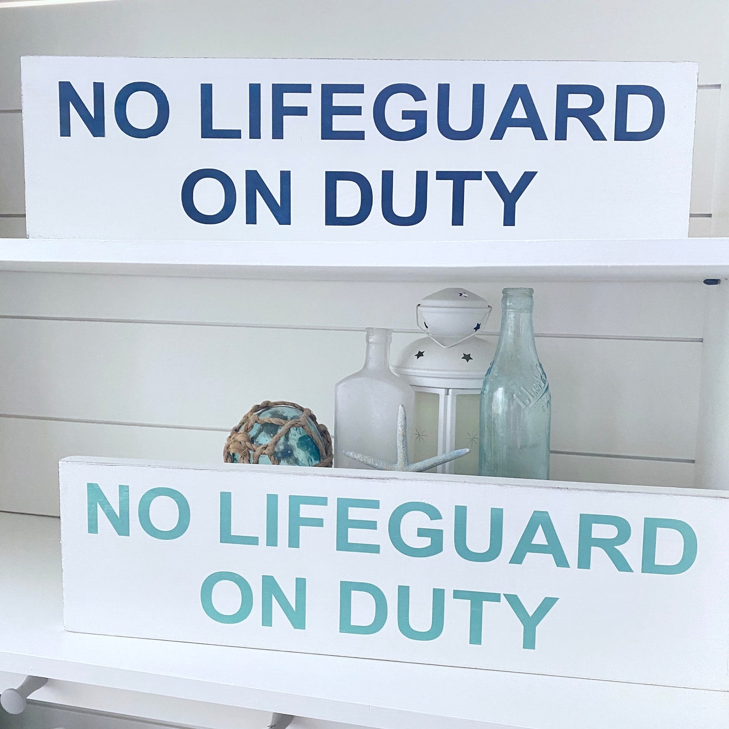 No Lifeguard On Duty Sign Coastal home decor and inspiration for the beach lover, gifts from Anchoredsouldesigns