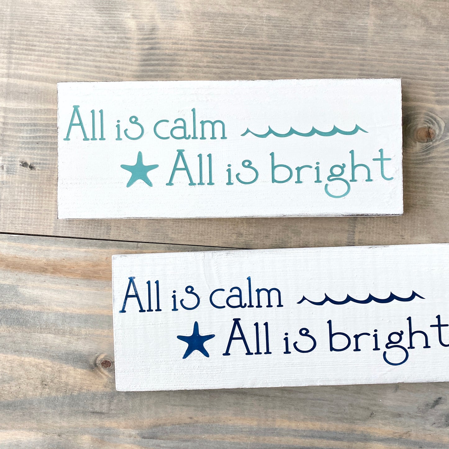 All is Calm Beach Sign