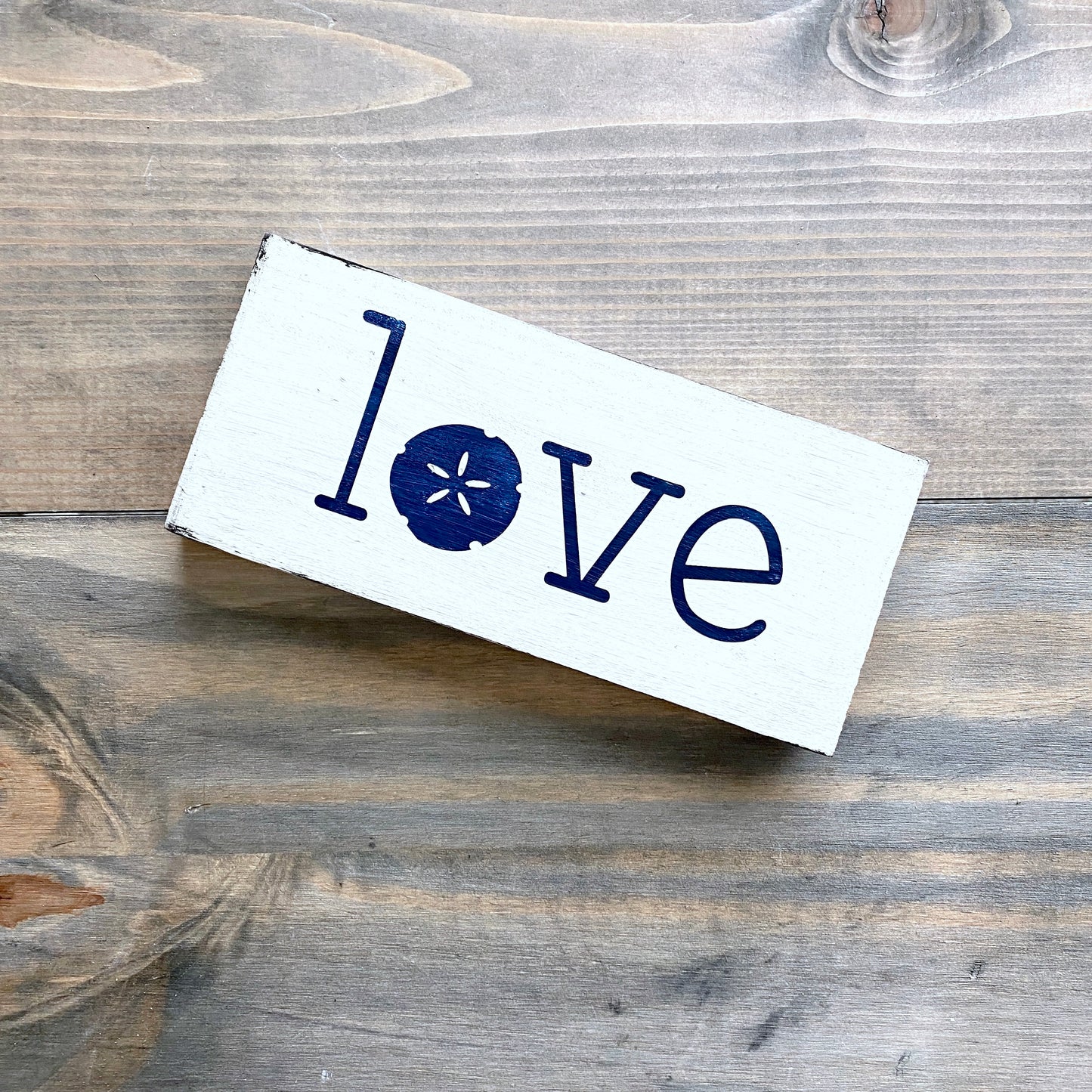 Small Love Sand Dollar Sign Coastal home decor and inspiration for the beach lover, gifts from Anchoredsouldesigns
