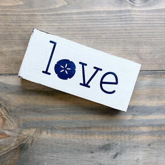 Small Love Sand Dollar Sign