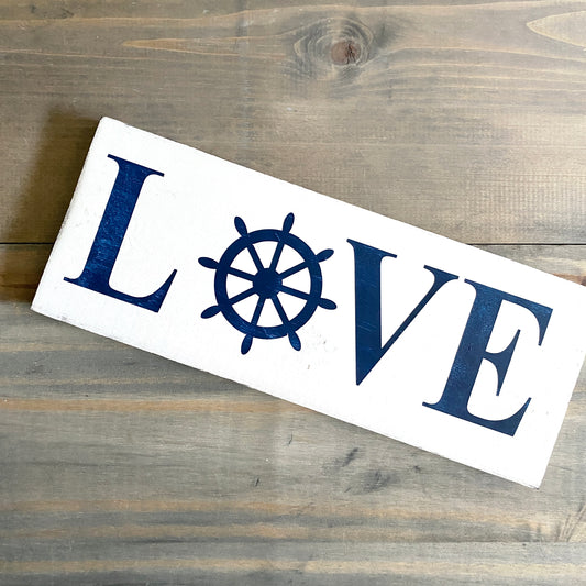 Ship Wheel Love Sign