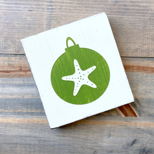 Starfish Ornament Sign Coastal home decor and inspiration for the beach lover, gifts from Anchoredsouldesigns