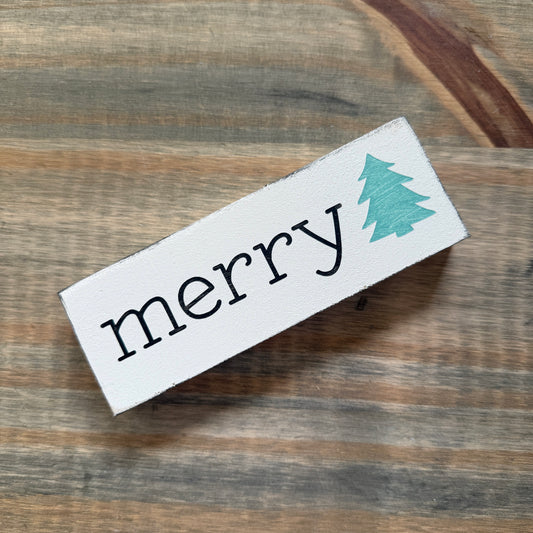 Merry Christmas Tree sign- LIMITED EDITION, one-of-a-kind