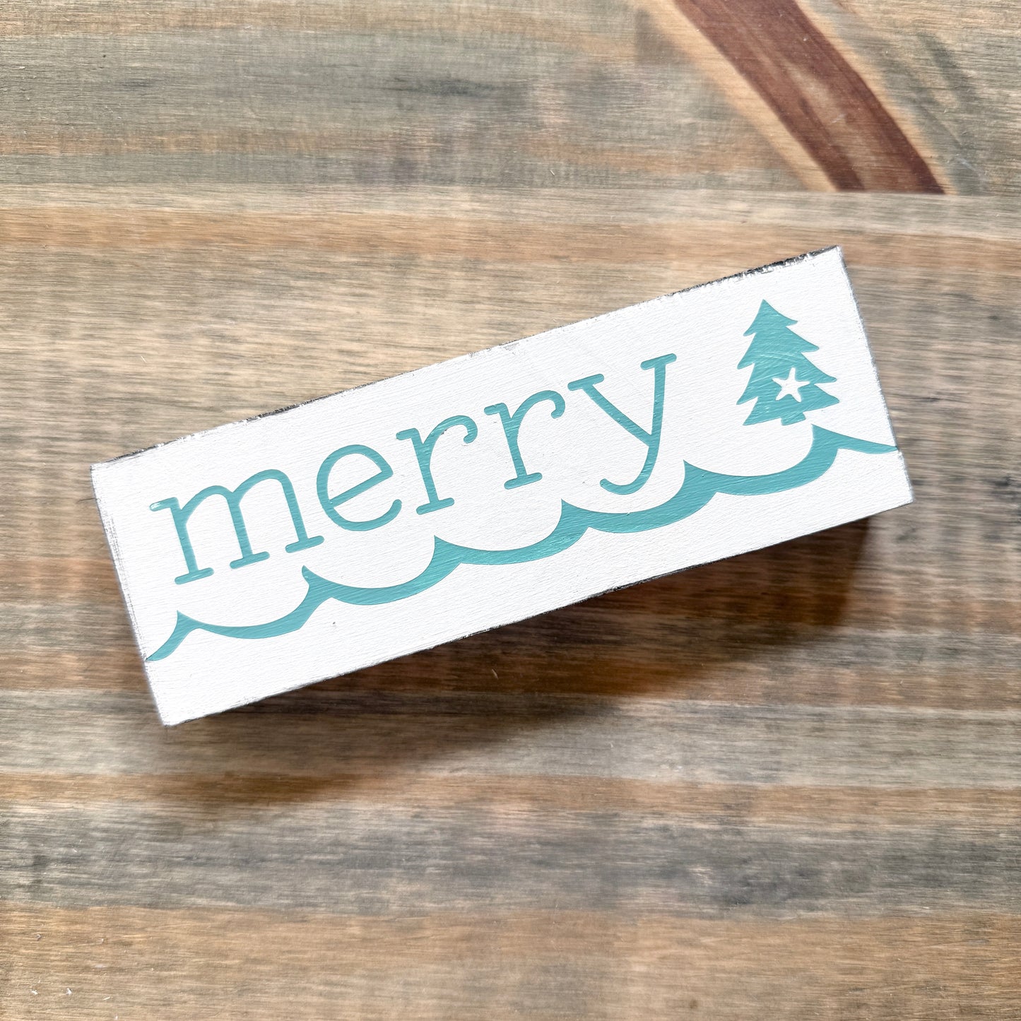 Merry Coastal Christmas Tree sign- LIMITED EDITION, one-of-a-kind