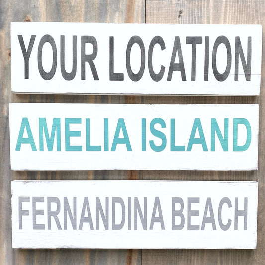 Large Location Word Sign Coastal home decor and inspiration for the beach lover, gifts from Anchoredsouldesigns