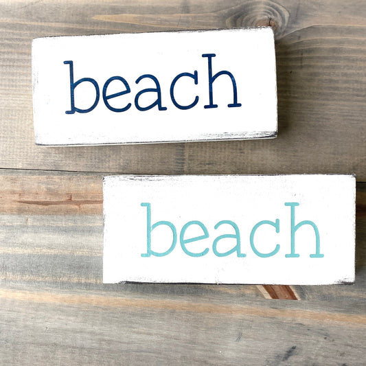 Small Beach Sign