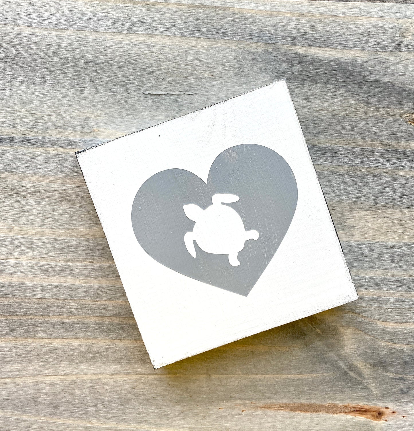 Sea Turtle Heart Sign Coastal home decor and inspiration for the beach lover, gifts from Anchoredsouldesigns