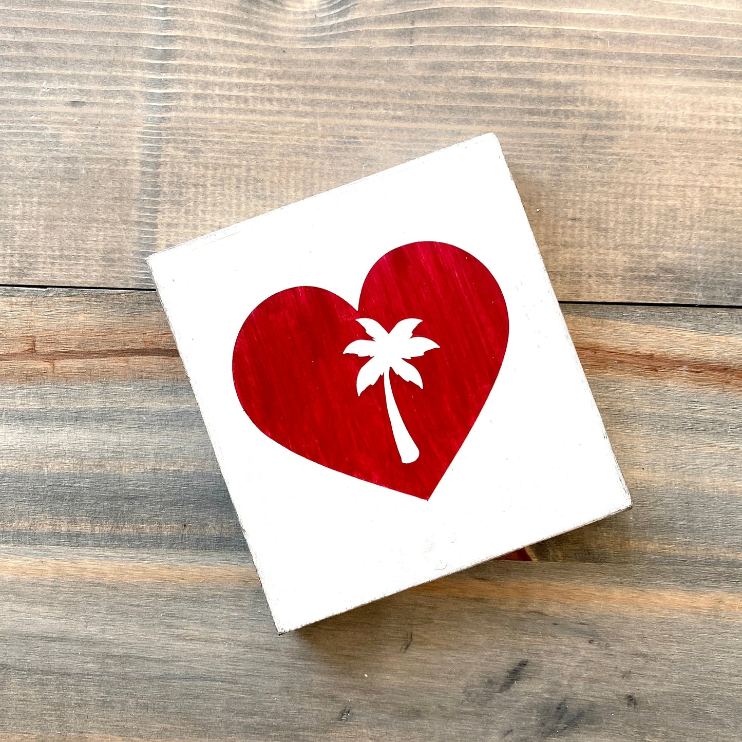 Palm Tree Heart Sign Coastal home decor and inspiration for the beach lover, gifts from Anchoredsouldesigns