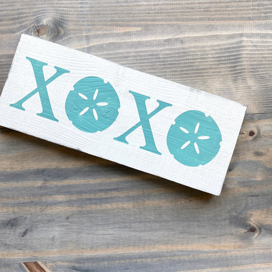 Sand Dollar XOXO Sign
