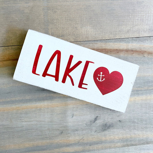 Lake Heart Sign