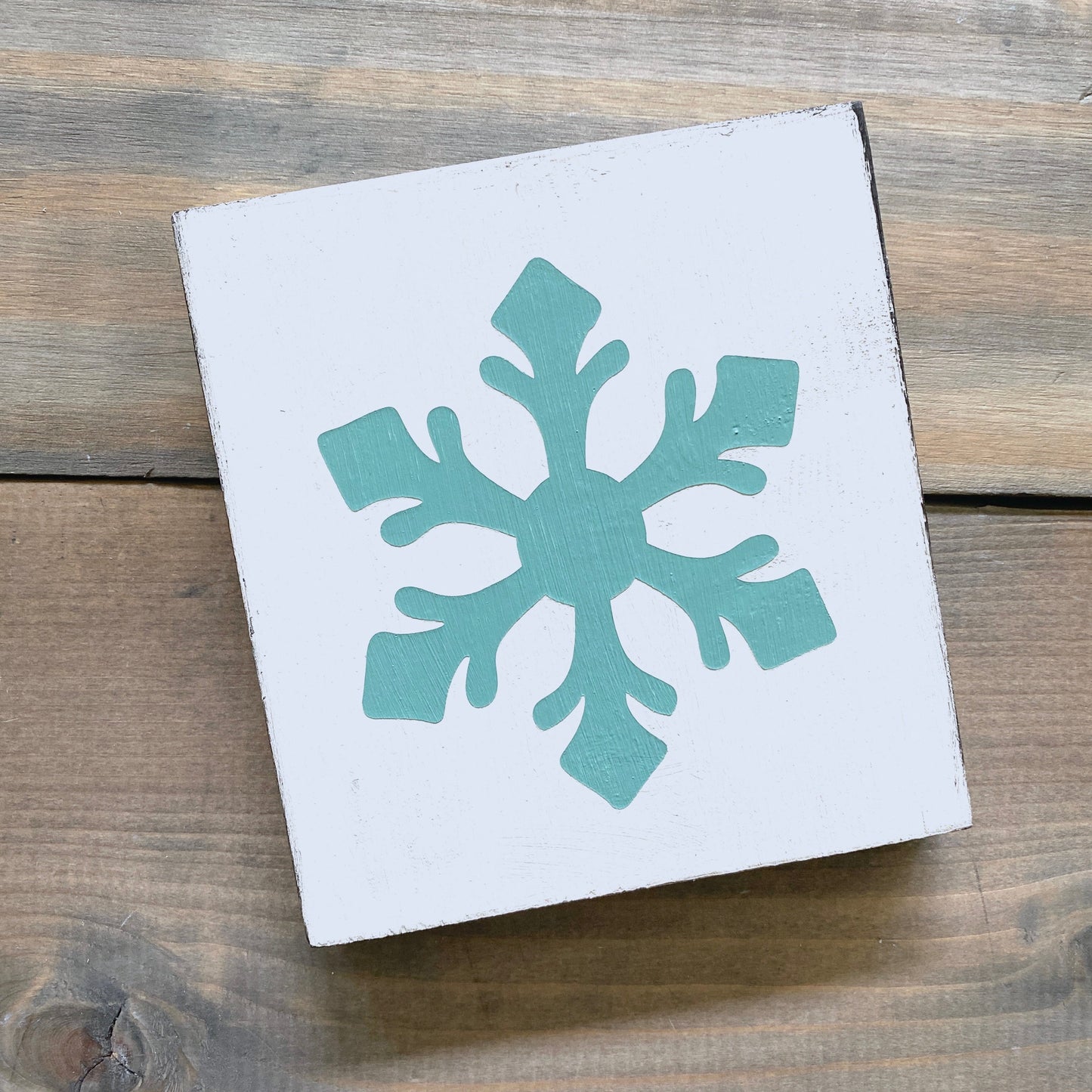 Snowflake sign Coastal home decor and inspiration for the beach lover, gifts from Anchoredsouldesigns