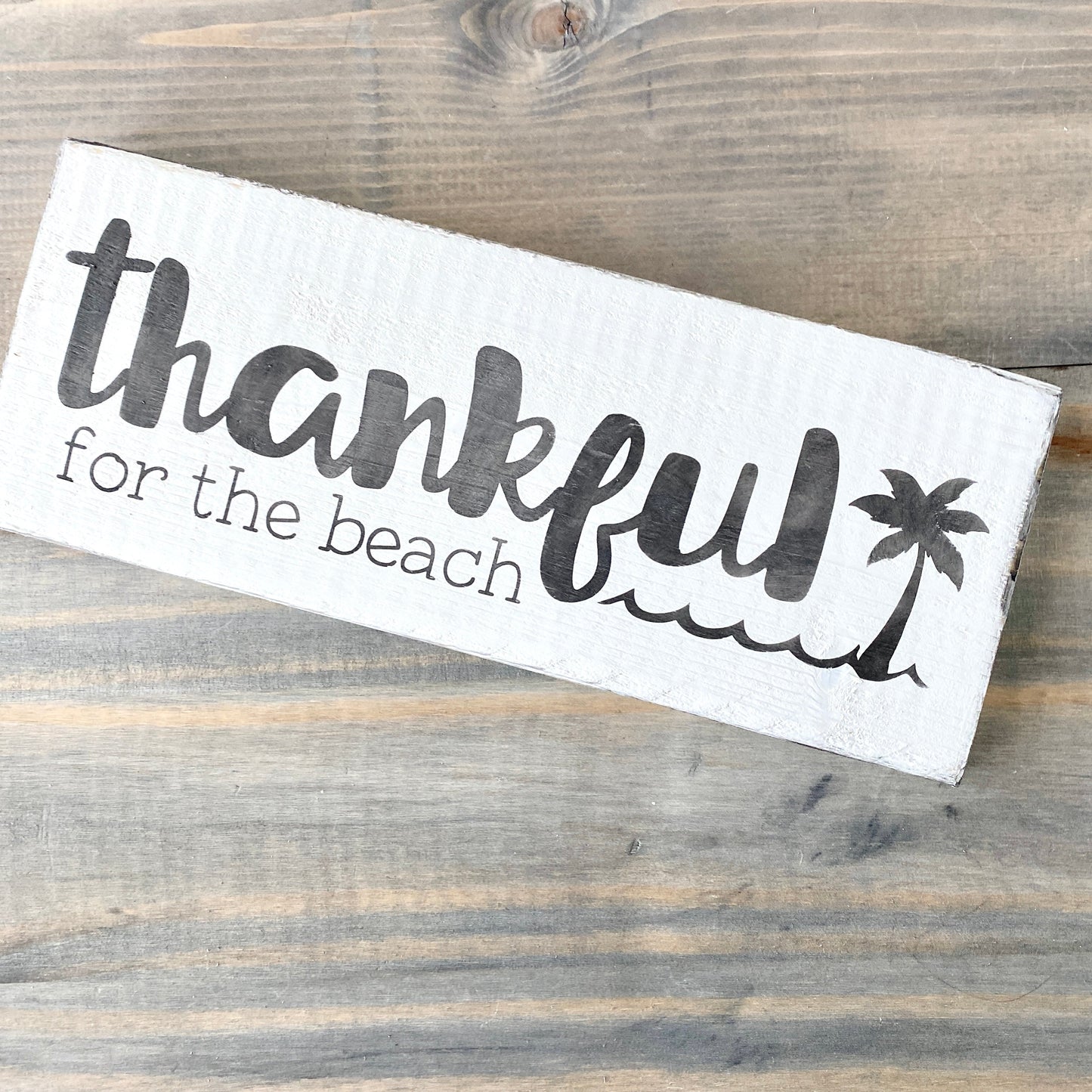 Thankful for the Beach Sign