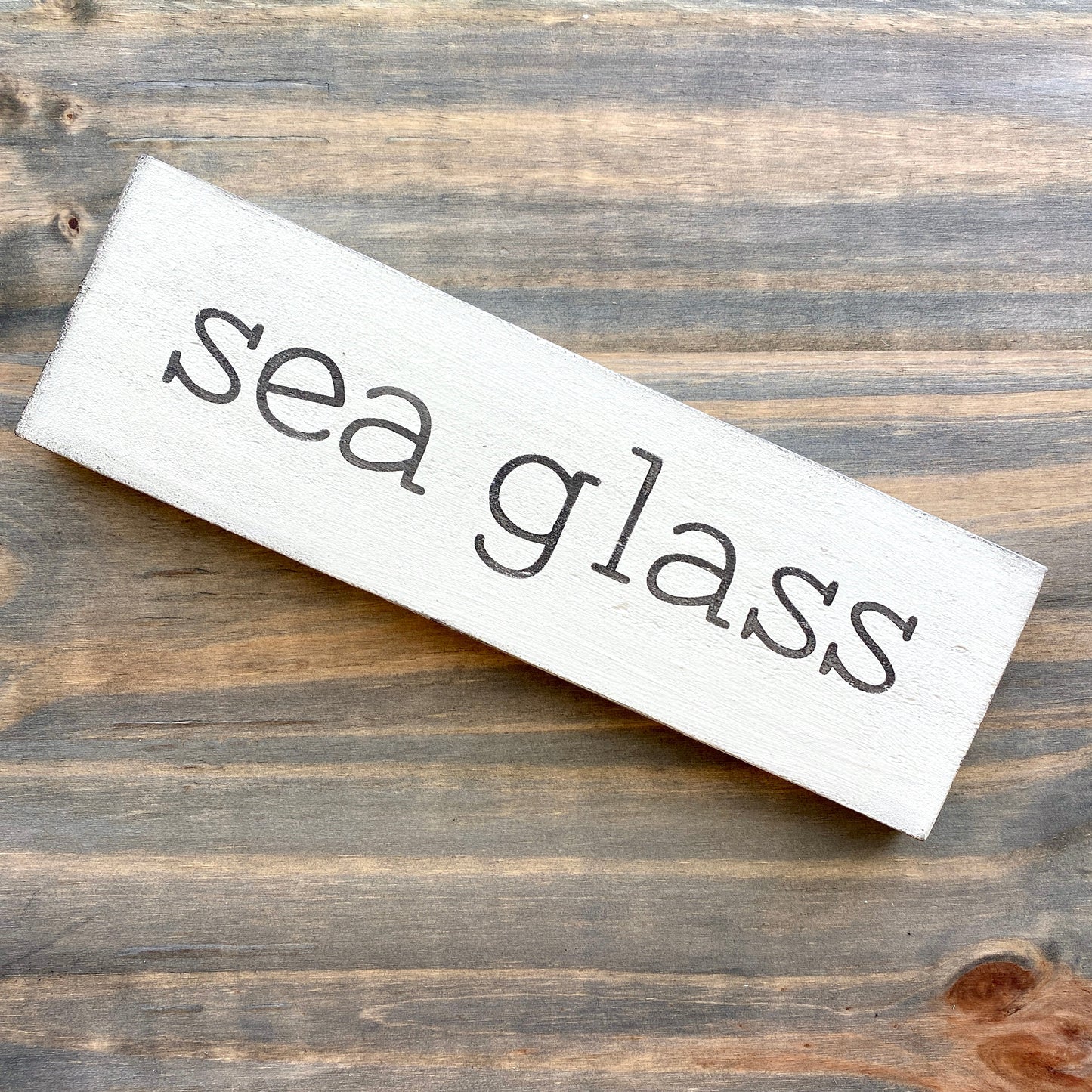 Sea Glass Sign Coastal home decor and inspiration for the beach lover, gifts from Anchoredsouldesigns