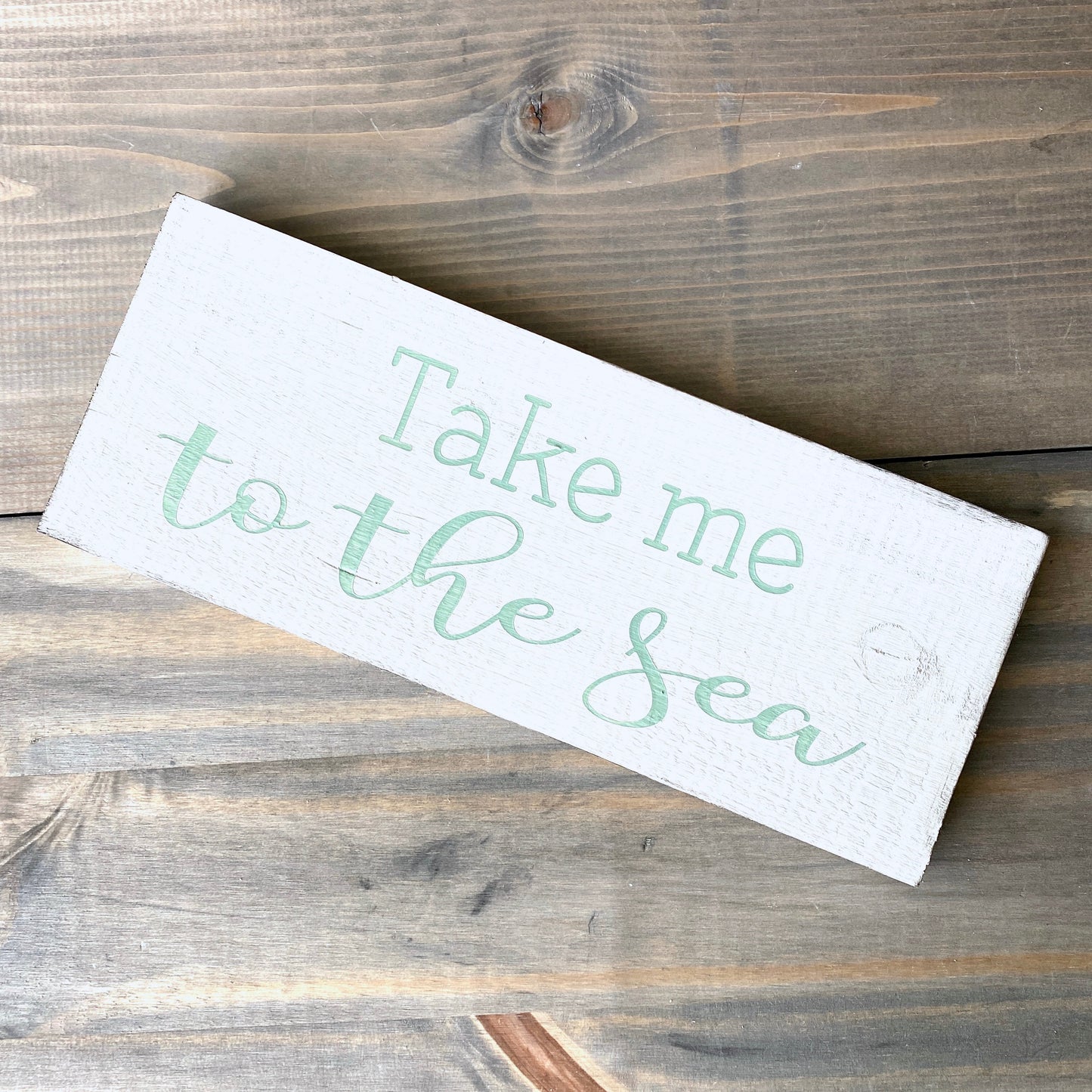 Take Me To The Sea Sign Coastal home decor and inspiration for the beach lover, gifts from Anchoredsouldesigns