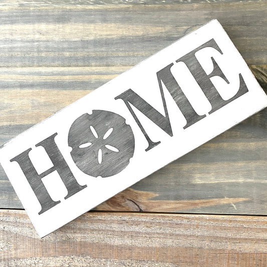 Sand Dollar Home Sign Coastal home decor and inspiration for the beach lover, gifts from Anchoredsouldesigns