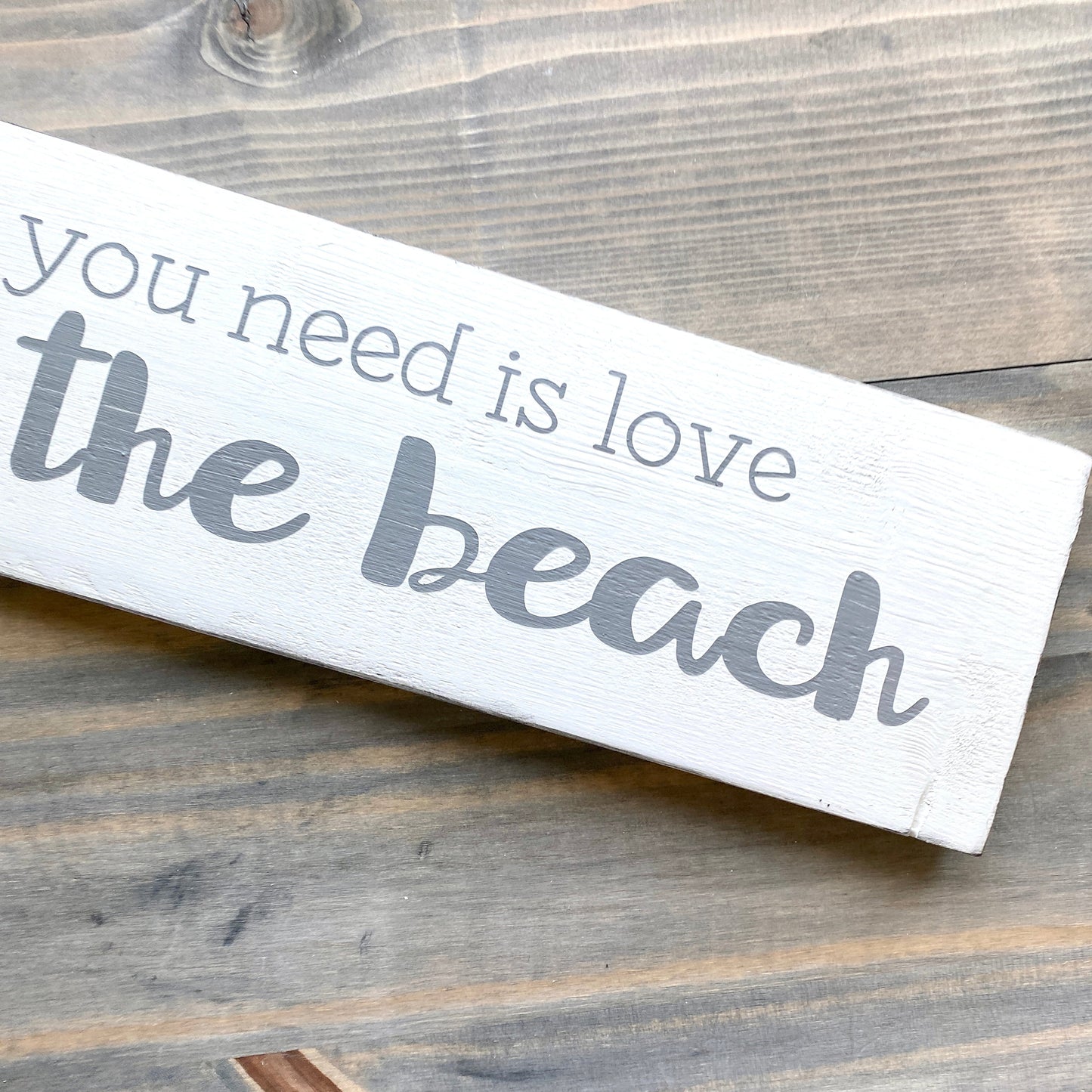 All you need is love and the beach Sign