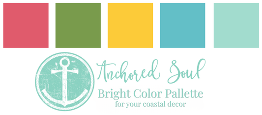bright color pallete for your coastal decor