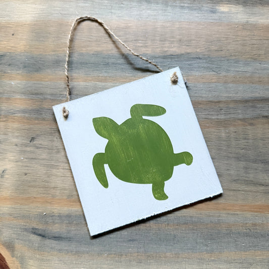 Mini Sea Turte sign- SECRET SALE #82 Coastal home decor and inspiration for the beach lover, gifts from Anchoredsouldesigns