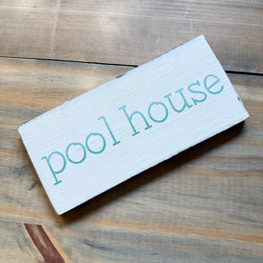 Pool House sign- SECRET SALE #83 Coastal home decor and inspiration for the beach lover, gifts from Anchoredsouldesigns
