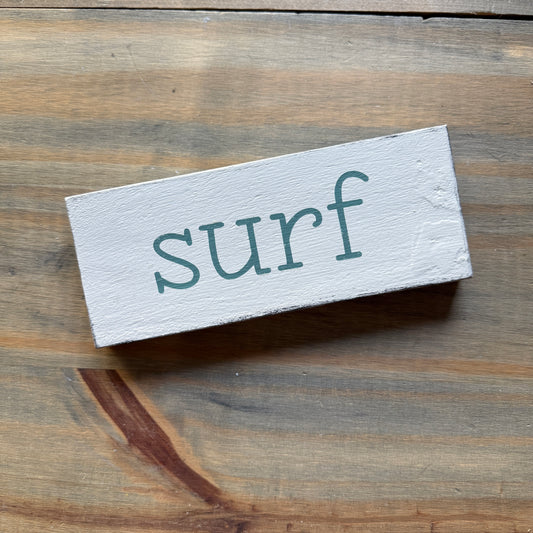 Surf sign- SECRET SALE #86 Coastal home decor and inspiration for the beach lover, gifts from Anchoredsouldesigns
