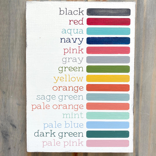 CUSTOM Small Word Sign