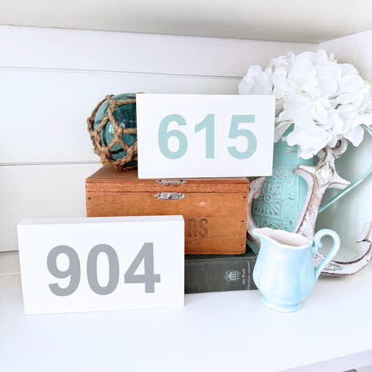 Mini Area Code Sign