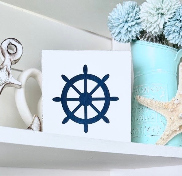 Ship Wheel Sign