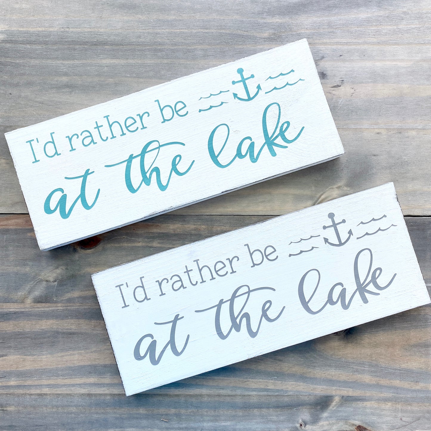 I'd Rather Be at the Lake Sign