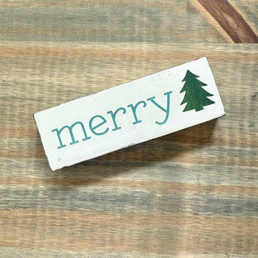 Merry Christmas Tree sign- LIMITED EDITION, one-of-a-kind