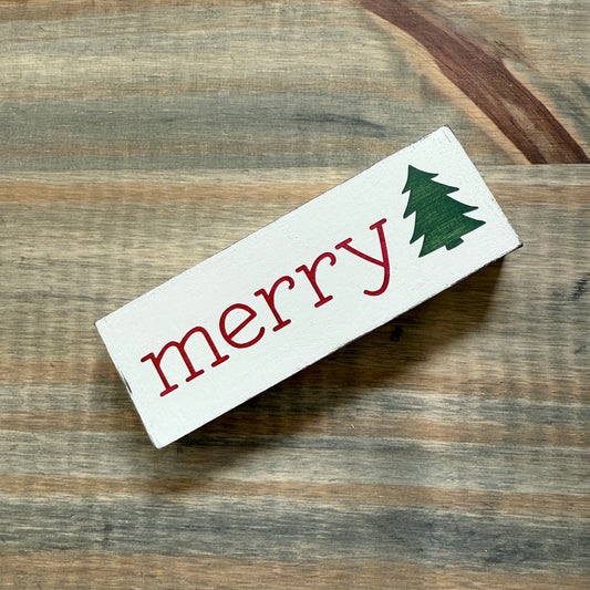 Merry Christmas Tree sign- LIMITED EDITION, one-of-a-kind