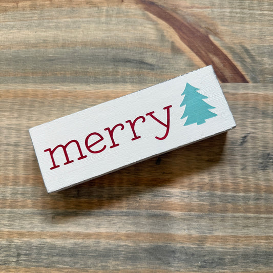 Merry Christmas Tree sign- LIMITED EDITION, one-of-a-kind