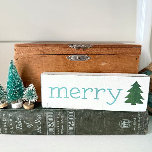 Merry Christmas Tree sign- LIMITED EDITION, one-of-a-kind