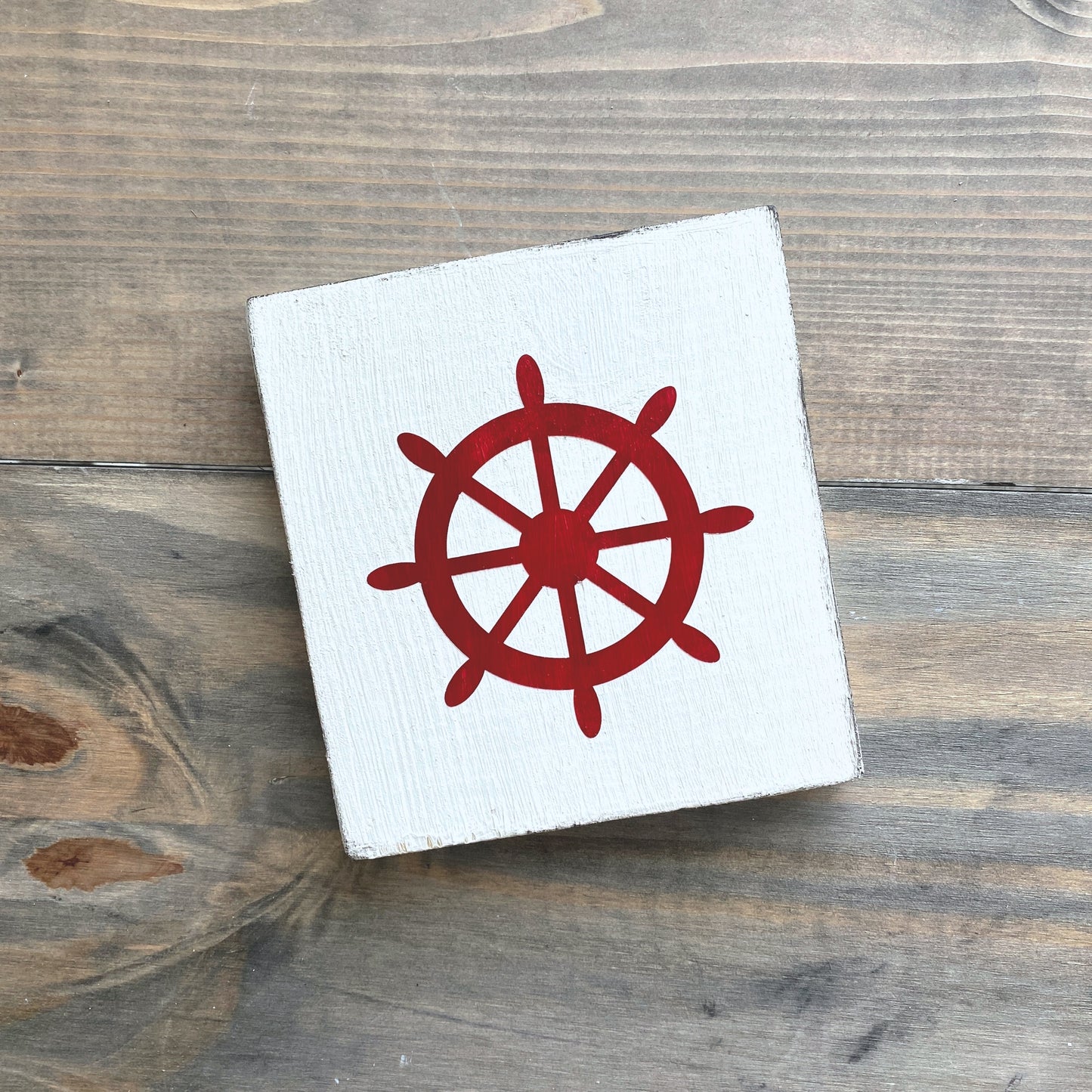 Ship Wheel Sign