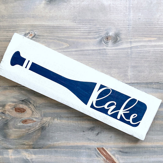 Lake Boat Oar Sign