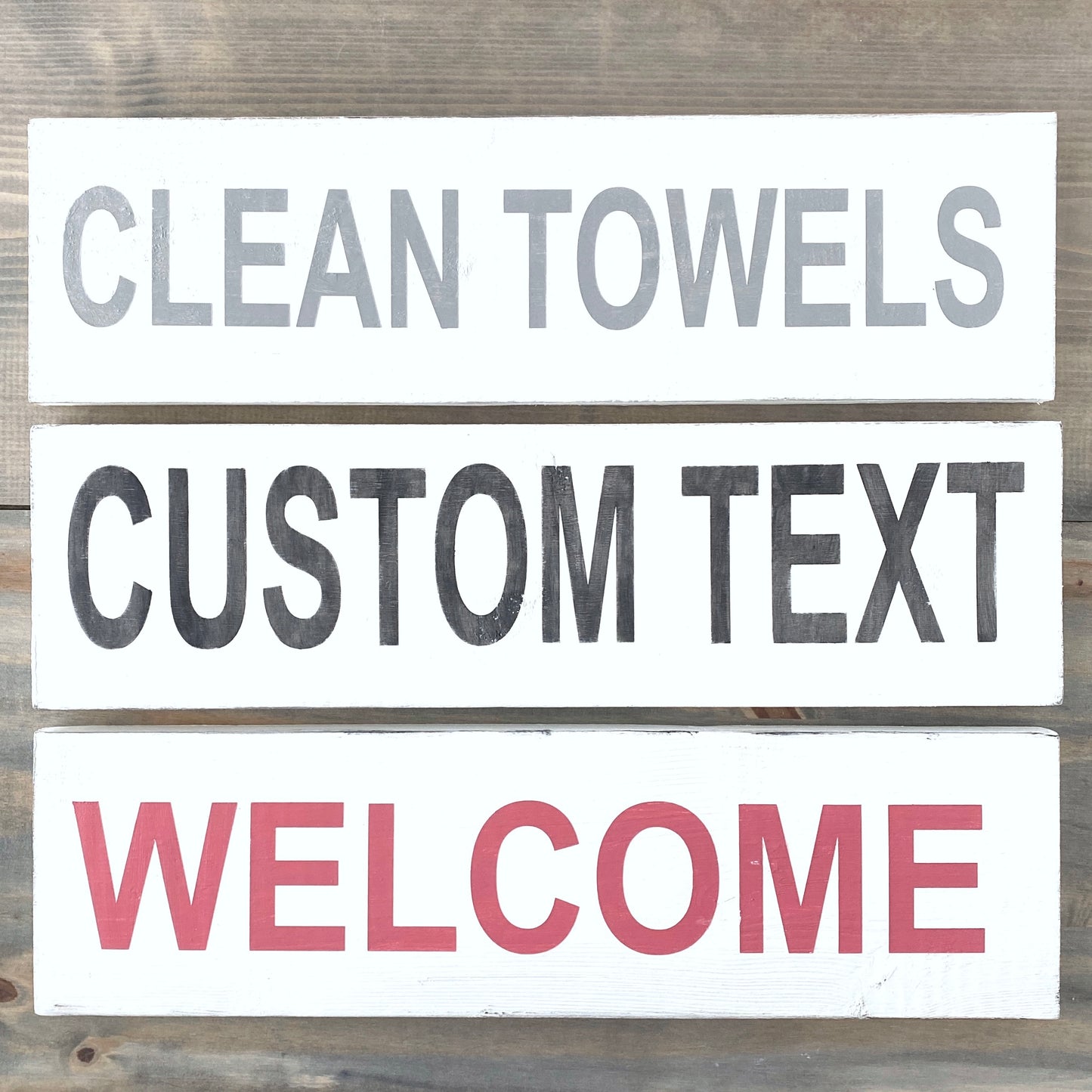 Custom Large Word Sign | Personalized Wood Wall Decor – Anchored Soul ...
