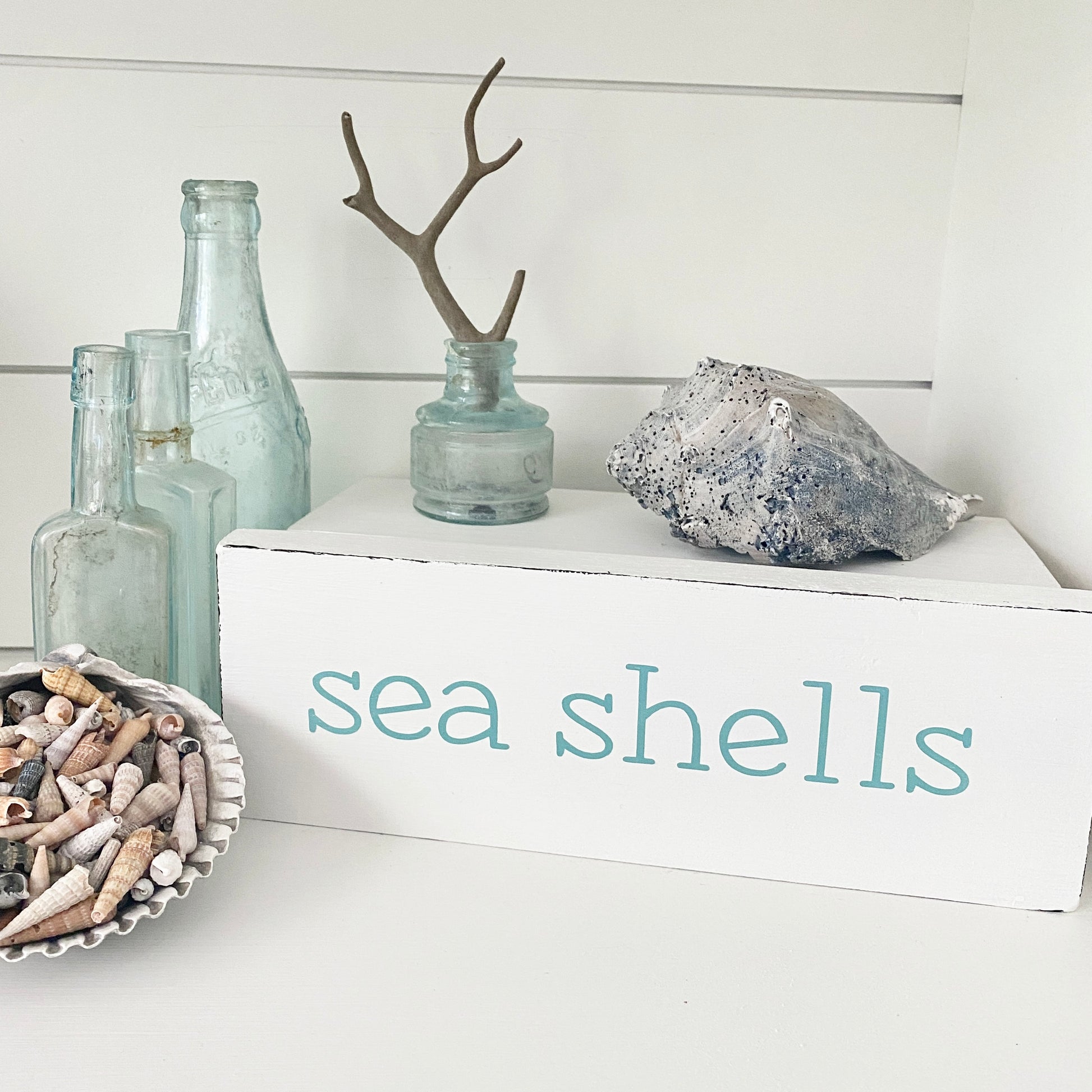 Seashell Sea Shell sign for beach house