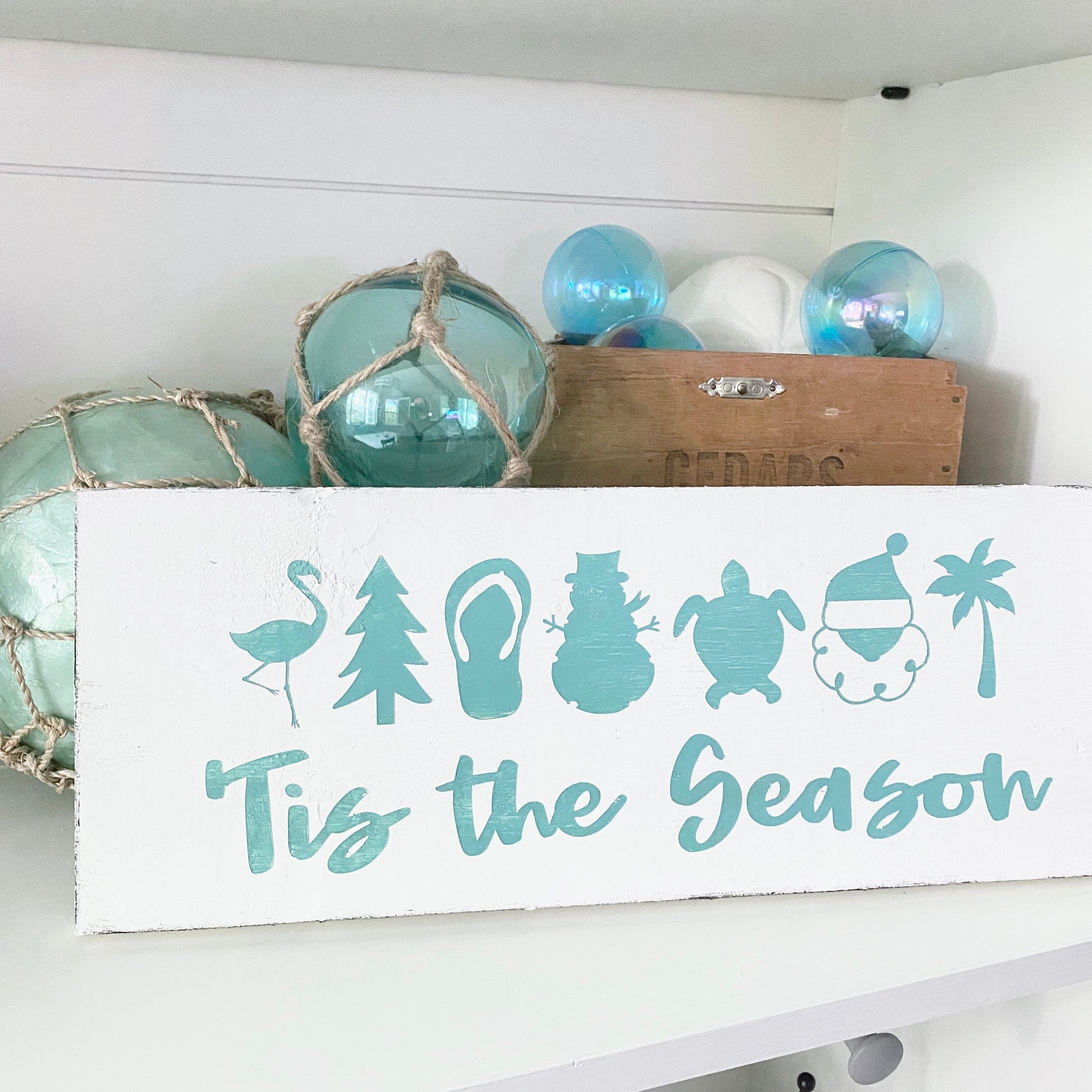 Coastal Christmas Decor, Anchored Soul Designs, Tis the season, beach house holiday decor coastal design, beach Christmas