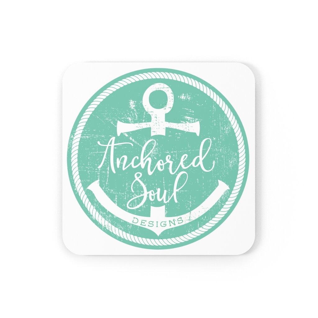 Anchored Soul Corkwood Coaster Set of 4