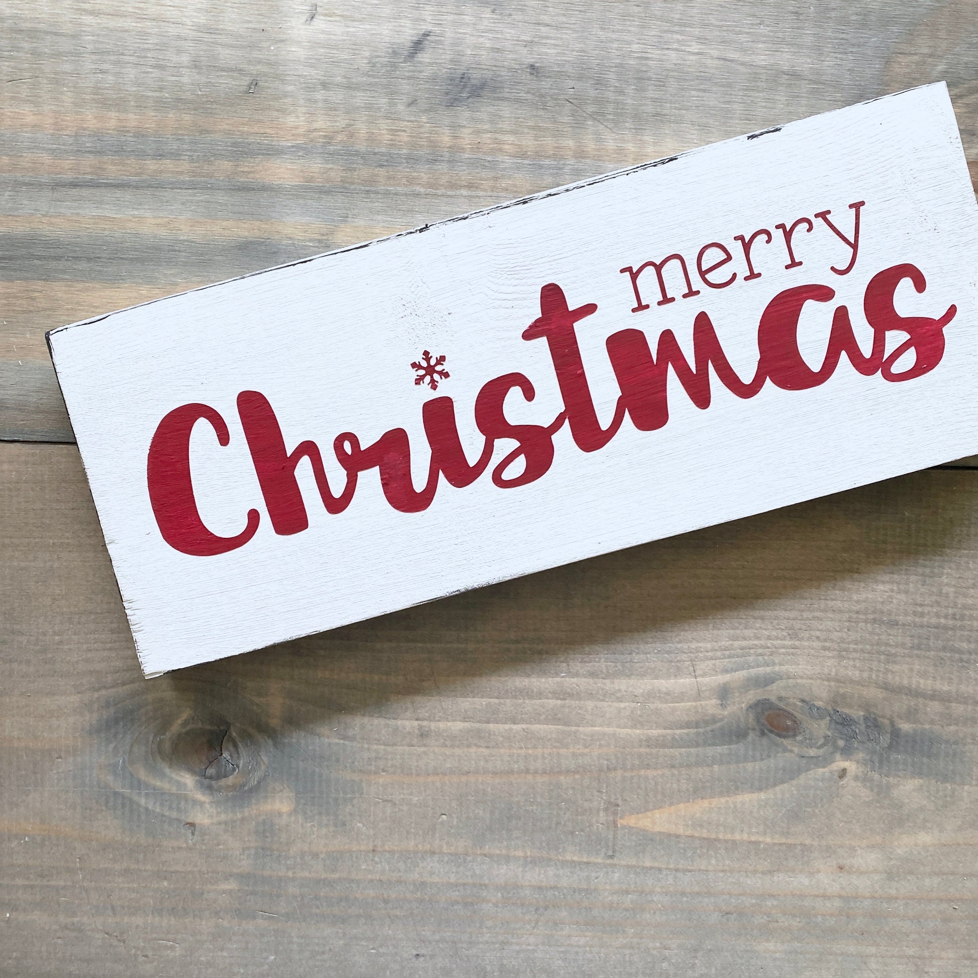 Merry Christmas sign in red, holiday decor modern cottage farmhouse vintage store boutique wholesale decor