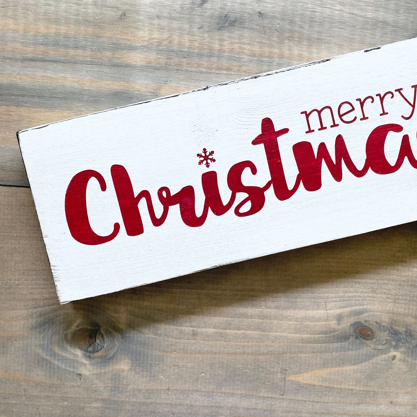 Merry Christmas sign in red, holiday decor modern cottage farmhouse vintage store boutique wholesale decor