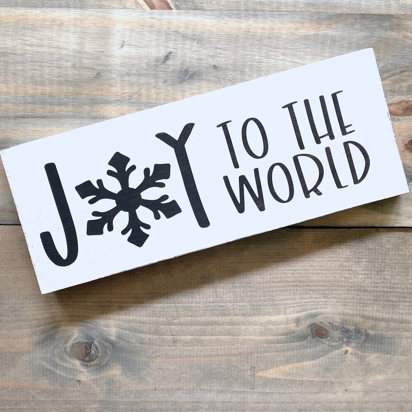 Joy to the world sign in black christmas, holiday decor modern cottage farmhouse vintage store boutique wholesale decor