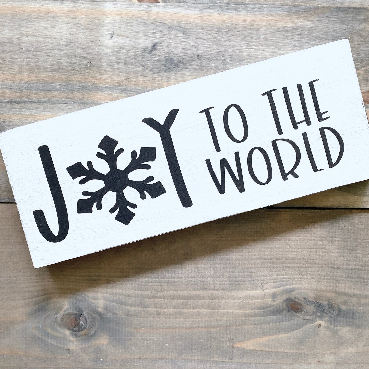 Joy to the world sign in black christmas, holiday decor modern cottage farmhouse vintage store boutique wholesale decor