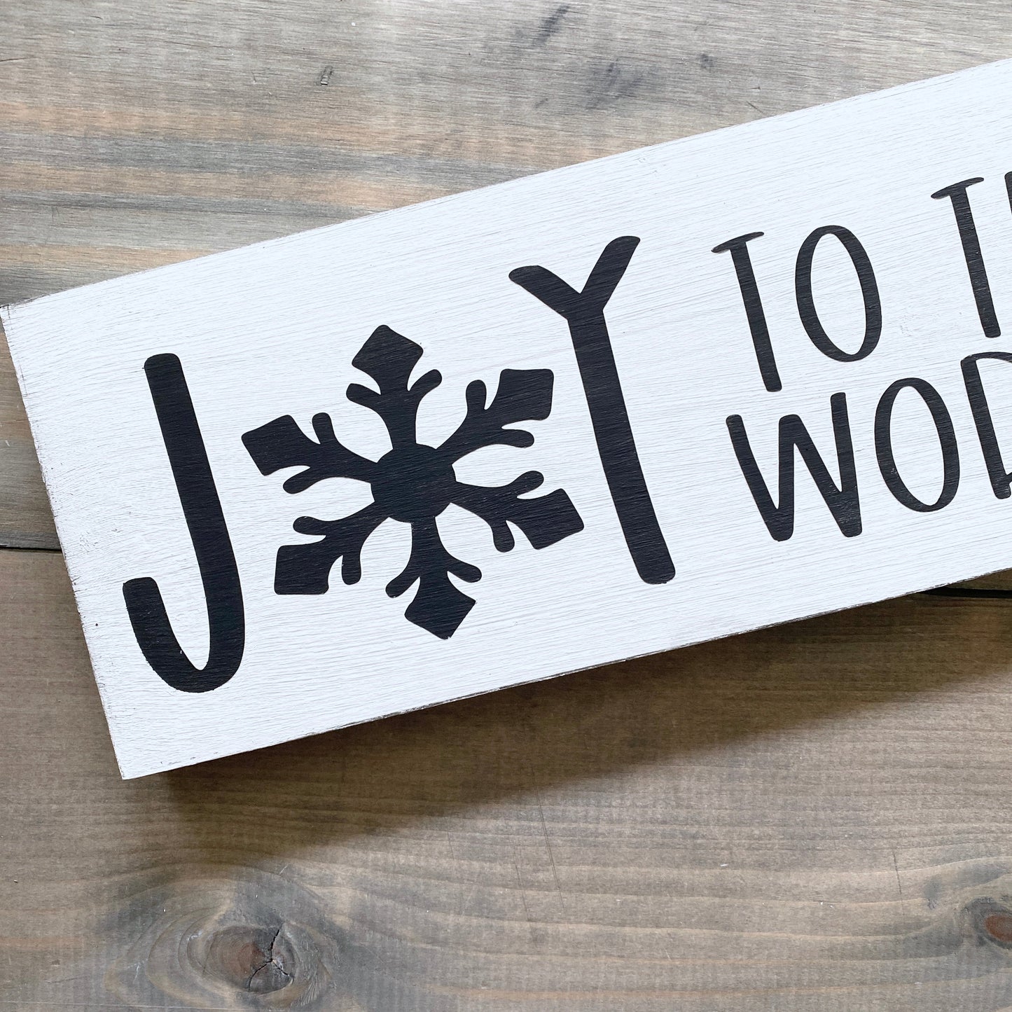 Joy to the world sign in black christmas, holiday decor modern cottage farmhouse vintage store boutique wholesale decor