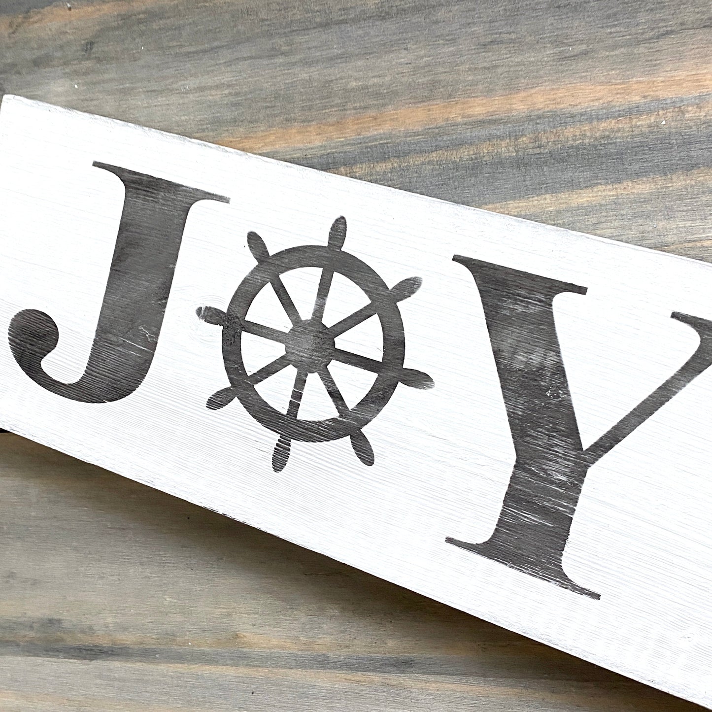 Coastal Christmas Decor, Anchored Soul Designs Joy Ship Wheel Christmas wood sign white background with black design, beach house holiday decor coastal designCoastal Christmas Decor, Anchored Soul Designs Joy Ship Wheel Christmas wood sign white background with black design, beach house holiday decor coastal design